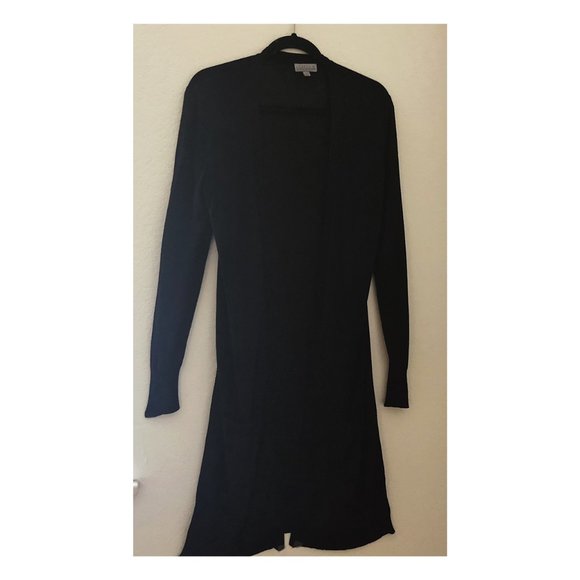 Joseph A Black Longline Cardigan - Picture 3 of 4